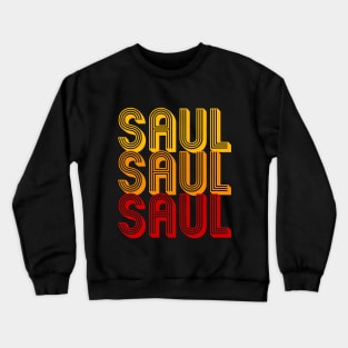 Saul - Retro Minimal Line Pattern Crewneck Sweatshirt